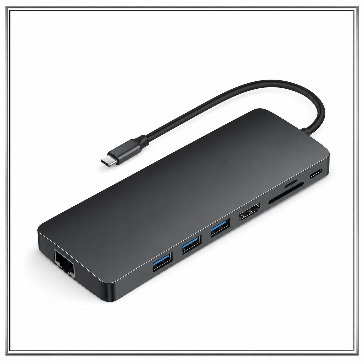 USB-C 8-in-1 Hub 100W PD
